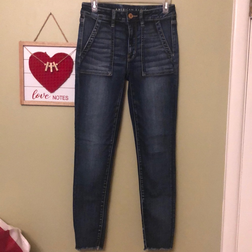 American Eagle Outfitters Women’s hi rise jegging crop size 6 long